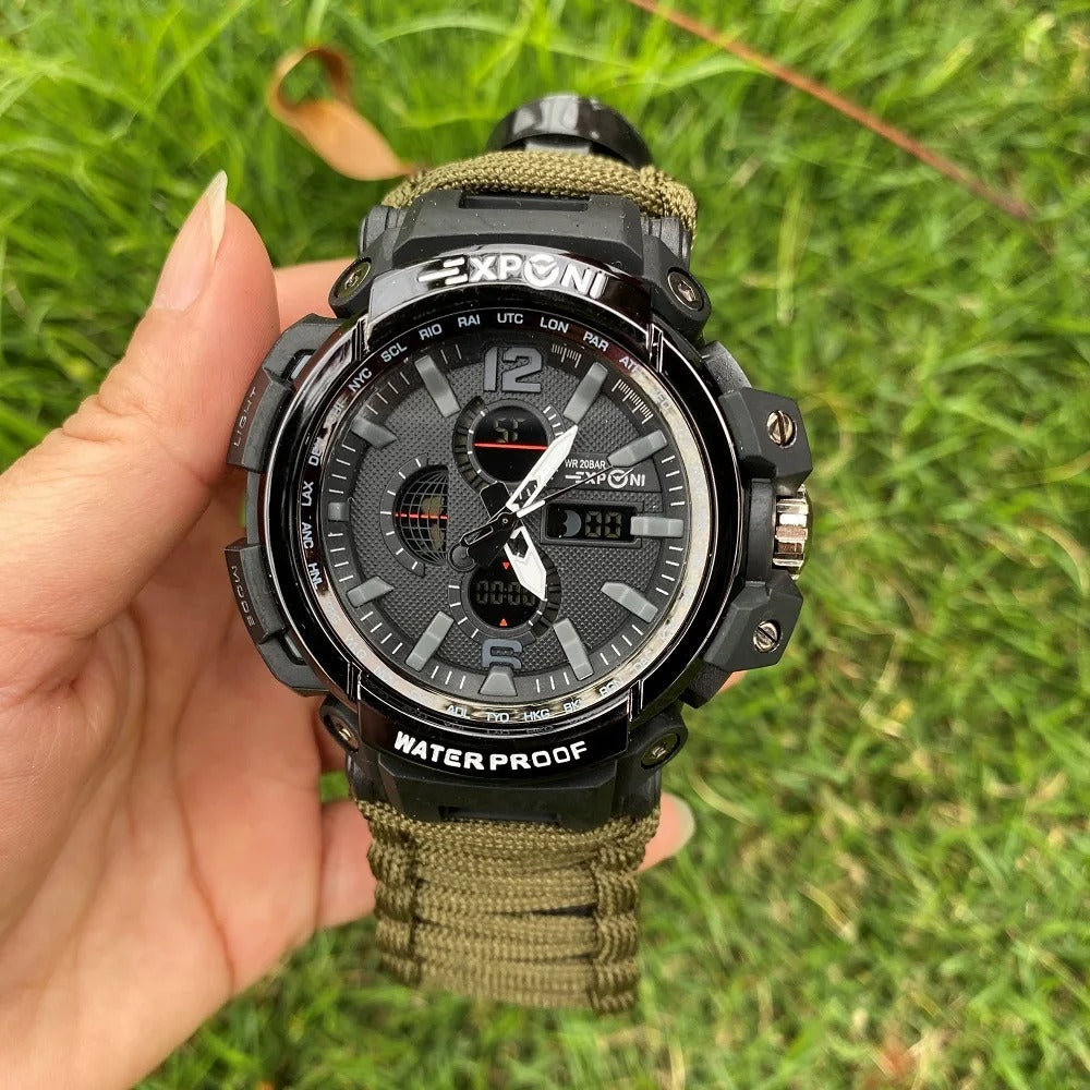 Montre Tactique Multifonction – Élégance & Performance Outdoor