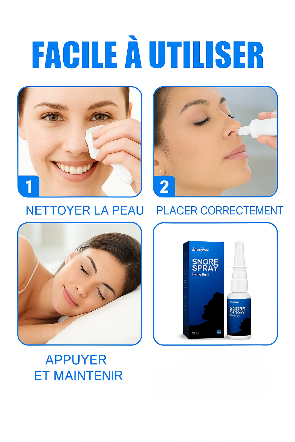 Spray Anti-Ronflement & Décongestionnant Nasal – South Moon 30ml